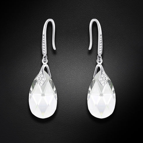 Серебряные серьги "Baroka III" с кристаллами Swarovski™